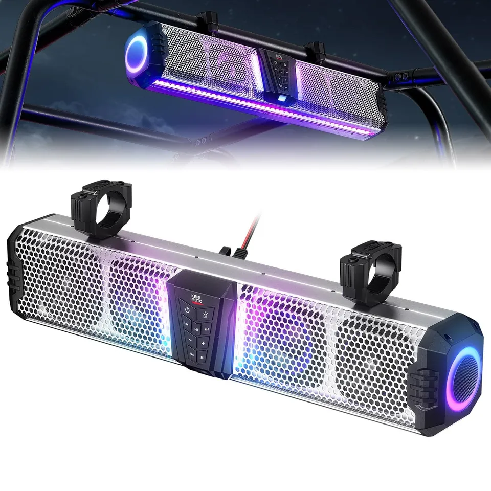 KEMIMOTO Midnight S60 soundbar UTV 26" metallo RGB