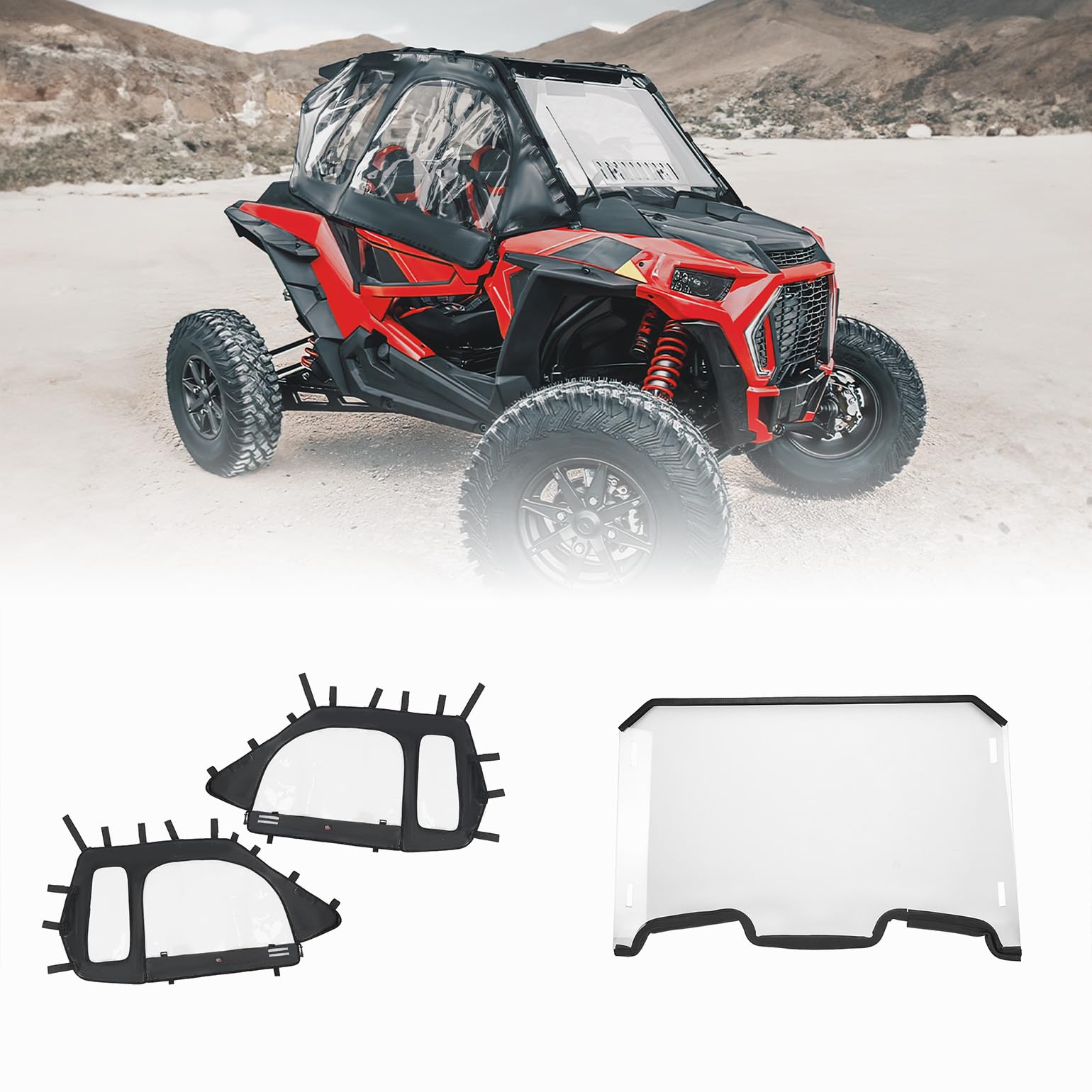 KEMIMOTO RZR XP 1000 parabrezza anteriore 2019-2023 PMMA