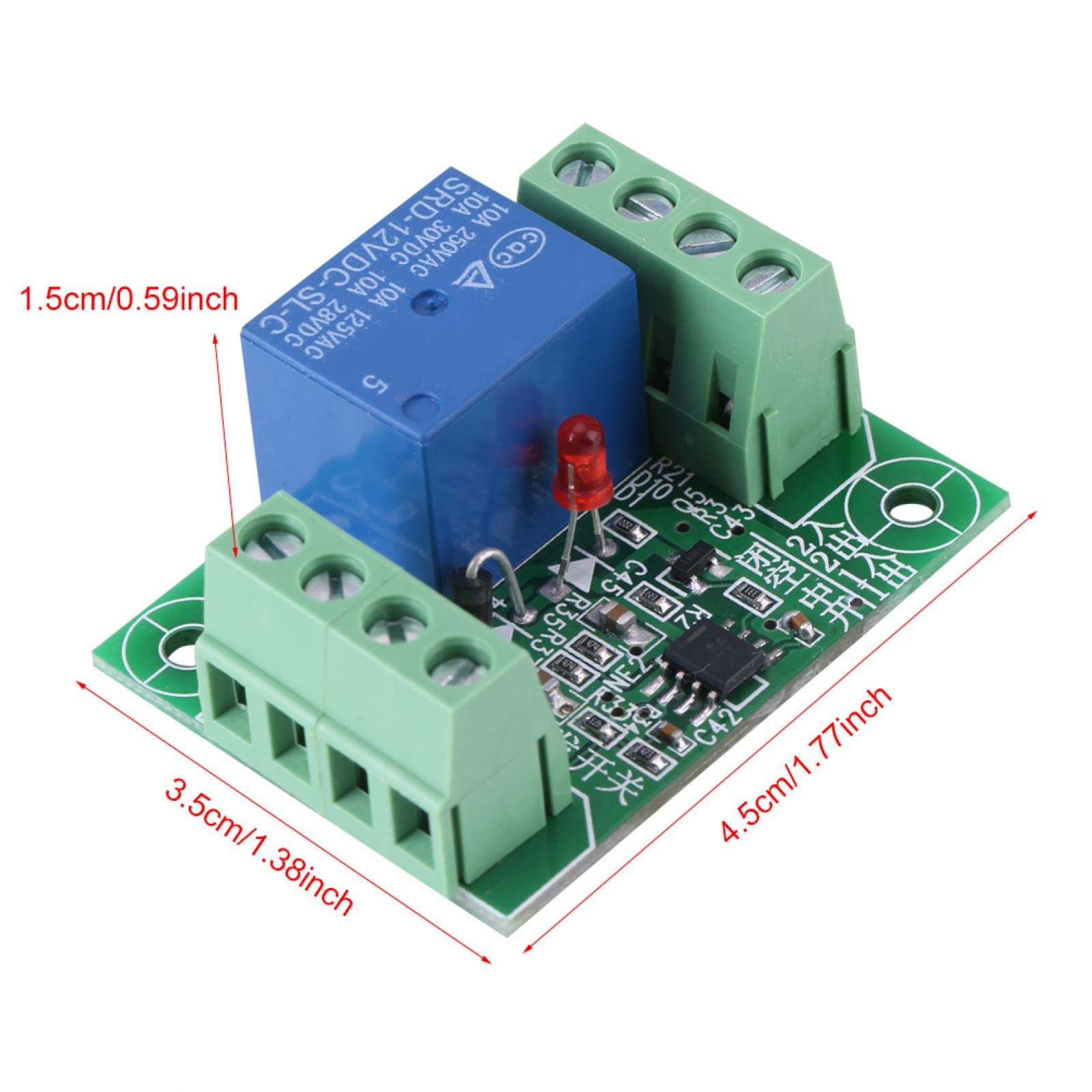 Kuuleyn Modulo Relè Bistabile 1 Canale DC 12V Morsetti Vite