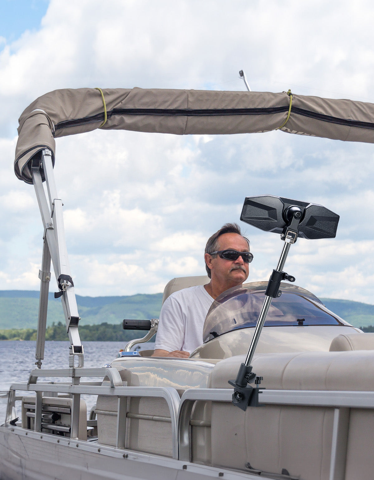 KEMIMOTO specchio nautico 267x102 mm telescopico pontoon