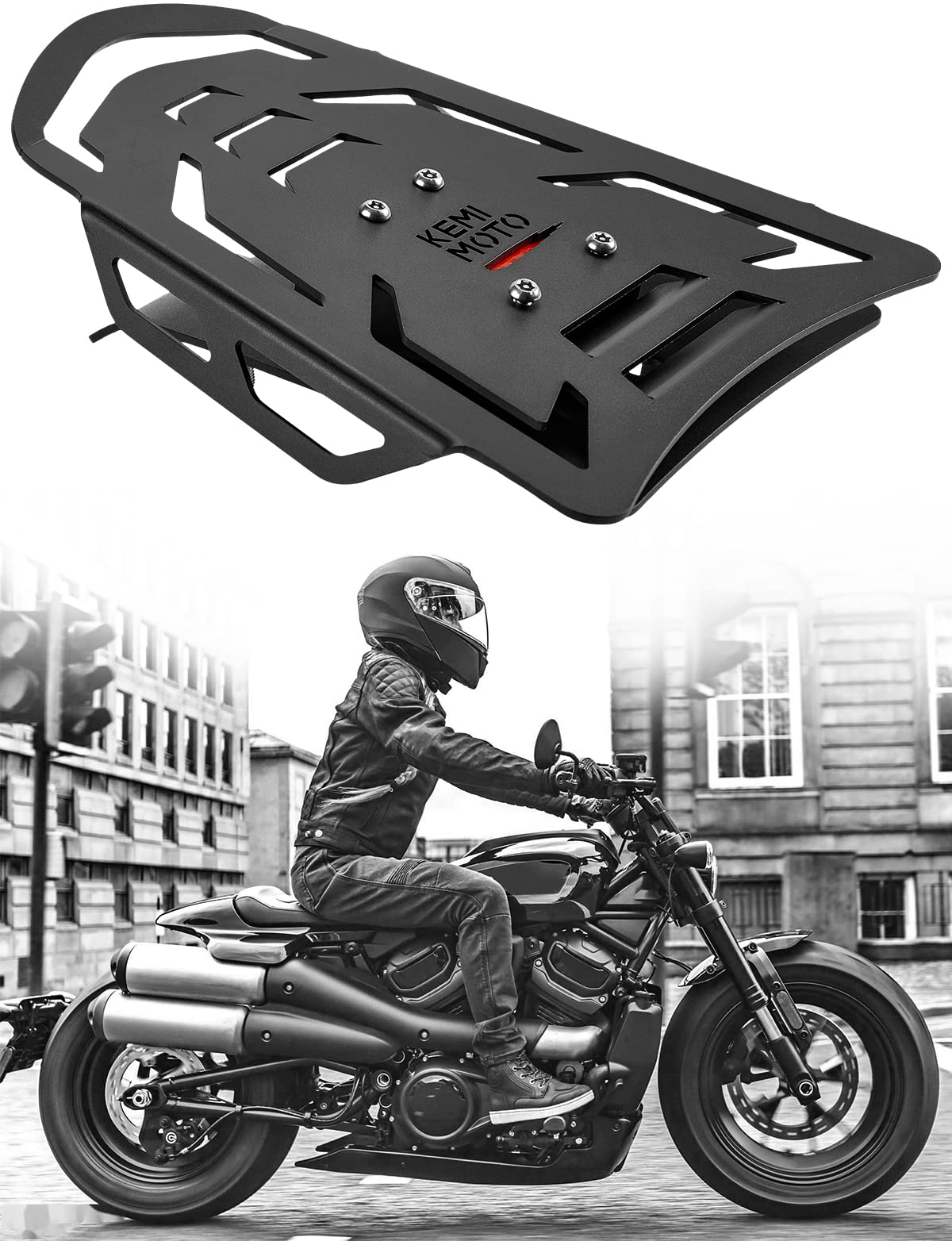 KEMIMOTO Sportster S RH1250 portapacchi posteriore alluminio