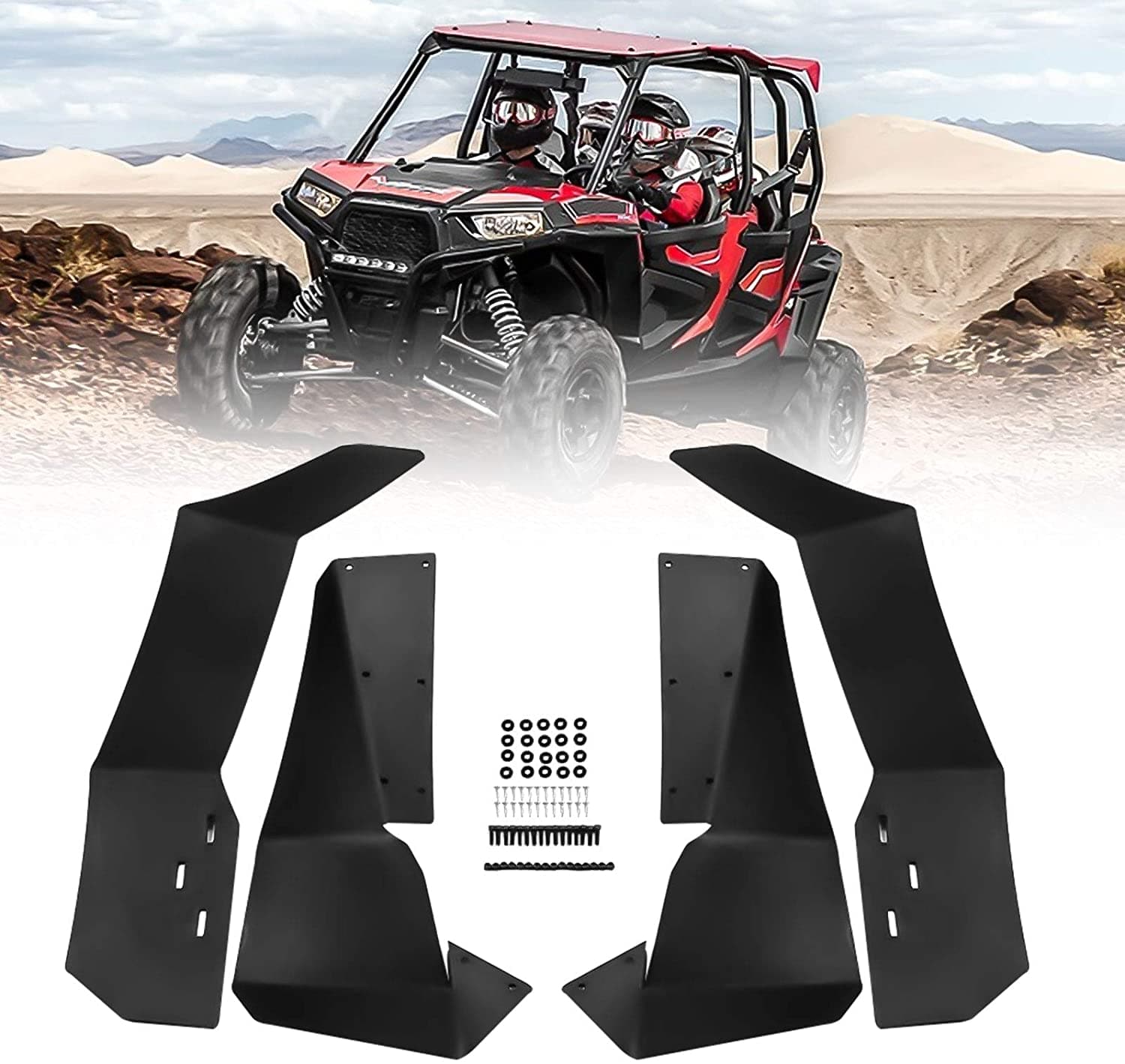 KEMIMOTO RZR S parafanghi allargati Polaris RZR S 900 set 4 pezzi