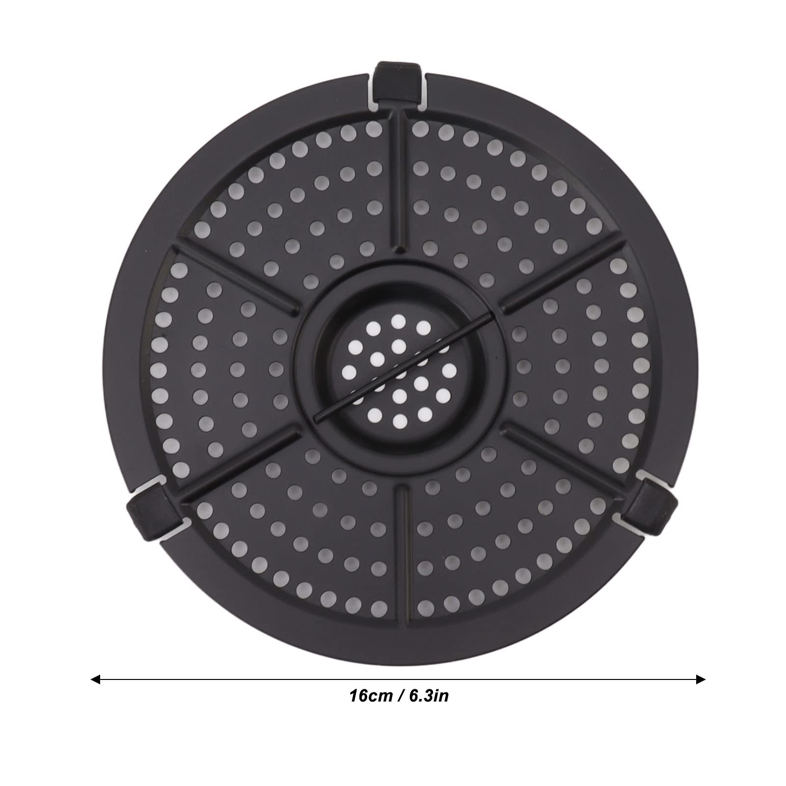 Kuuleyn Piastra Griglia Friggitrice ad Aria 16 cm Antiaderente