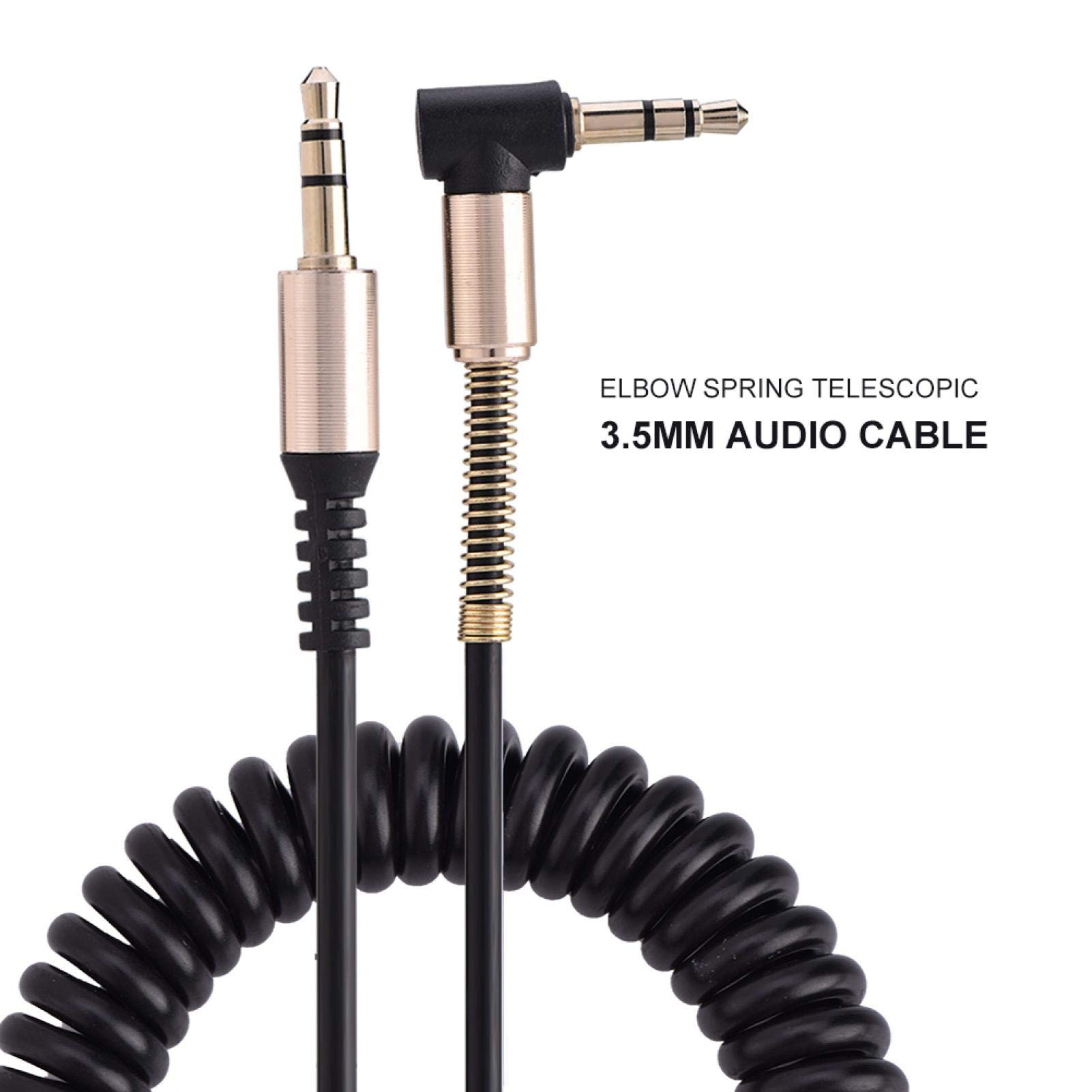 Kuuleyn cavo aux spirale 3,5 mm maschio-maschio 1,8 m nero