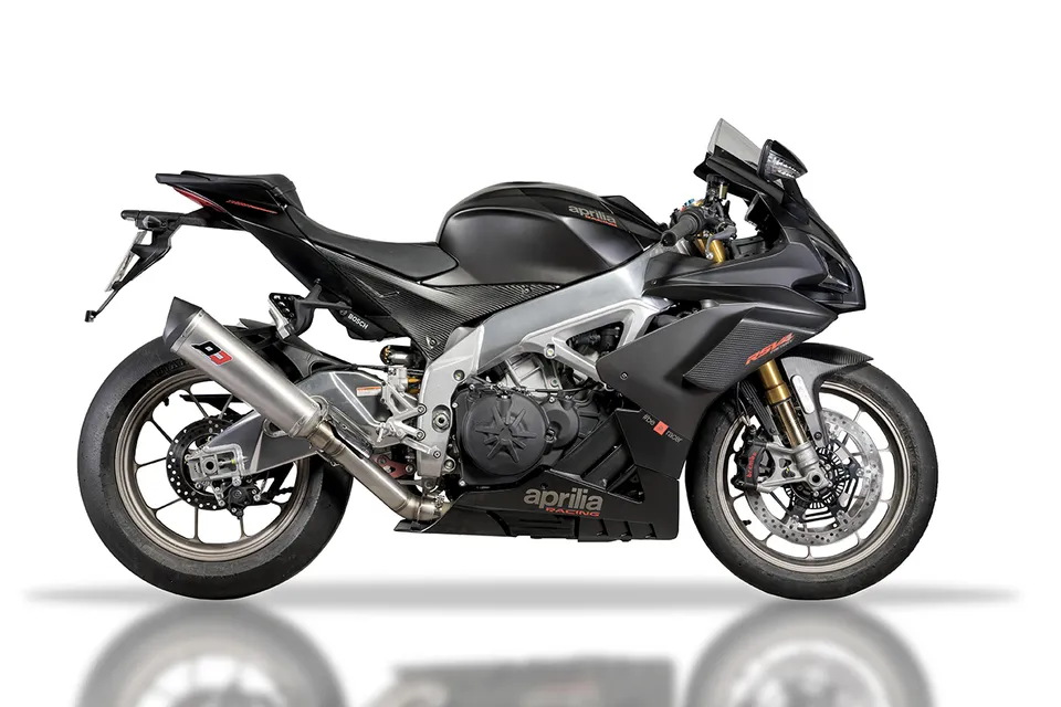 QD Exhaust Tronco-Cono scarico slip-on titanio Euro4