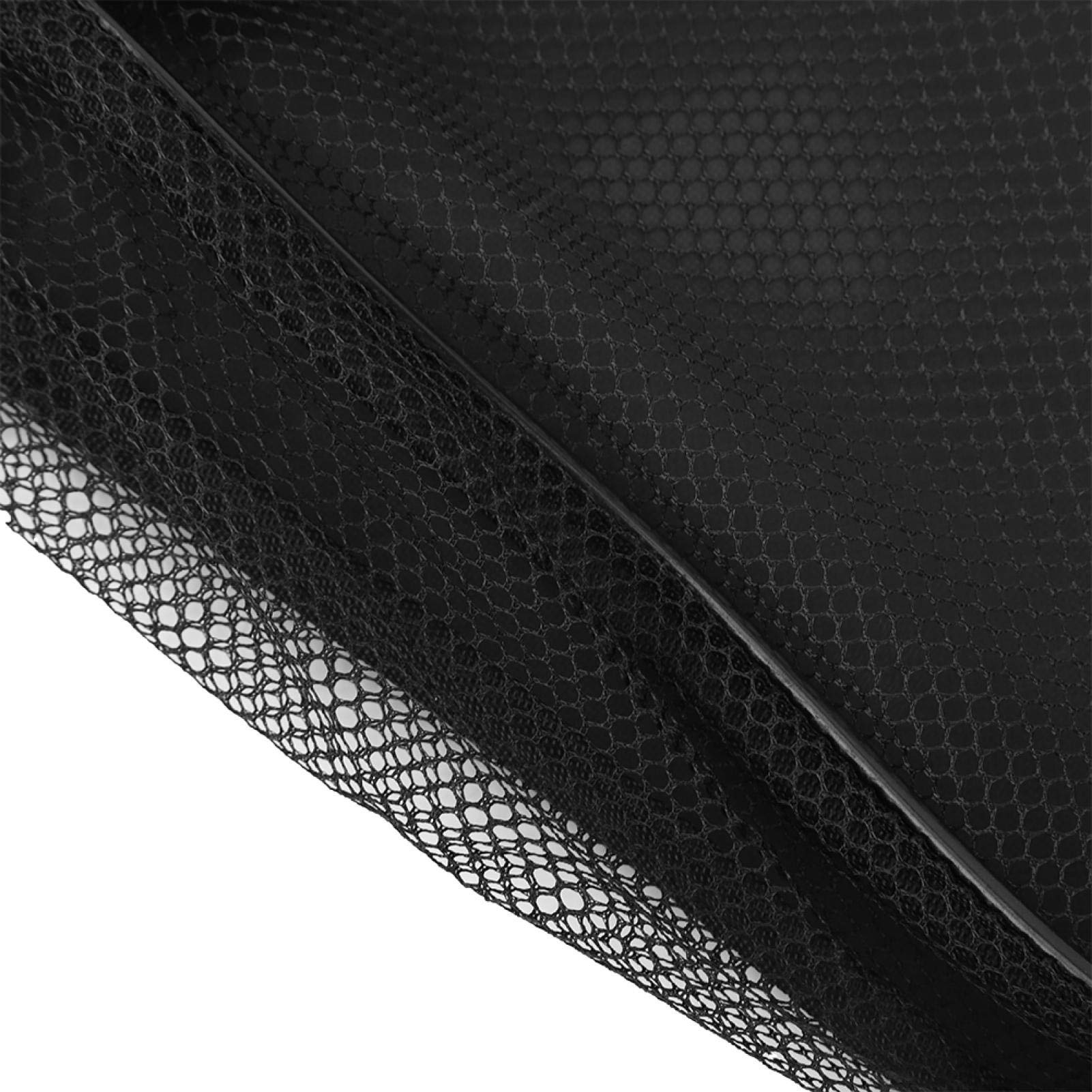 Kuuleyn borsa rete snorkeling zaino nylon nero 70 cm con zip