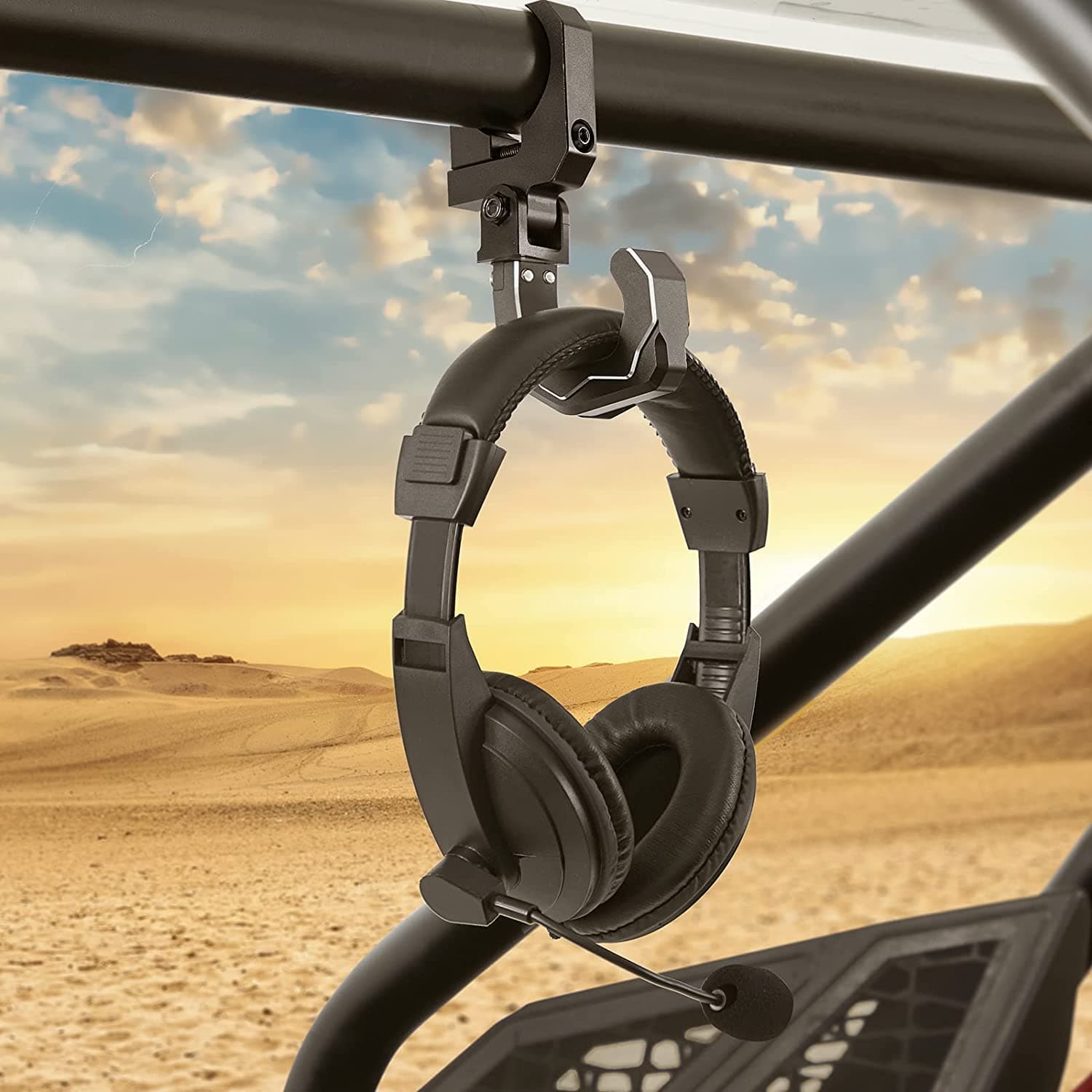 KEMIMOTO B1201-04101BK gancio casco roll bar 1.6-2" alluminio