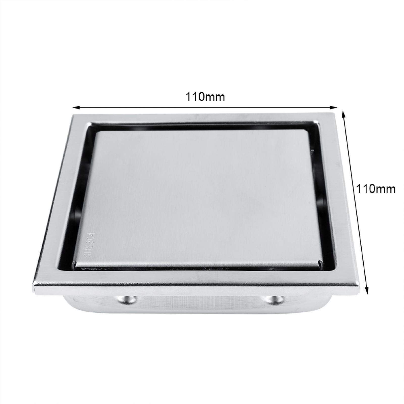 Kuuleyn Scarico Pavimento Inox 110x110 mm piastrellabile