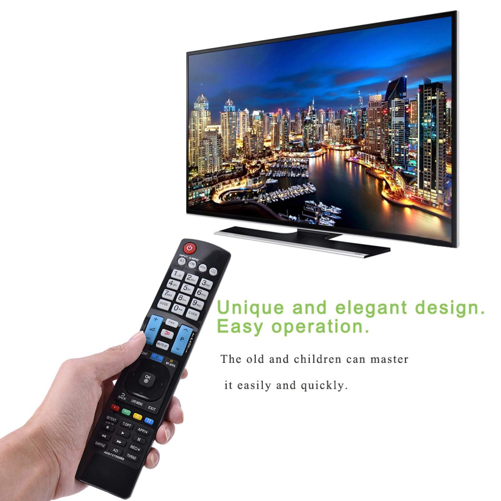 Kuuleyn telecomando AKB73756565 per TV nero