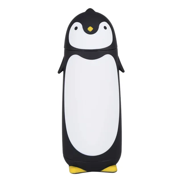 Kuuleyn Thermos Pinguino 300 ml Tazza Viaggio Nero Vetro