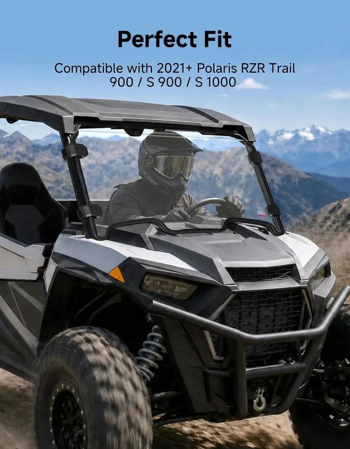 KEMIMOTO parabrezza anteriore RZR Trail 900 antigraffio