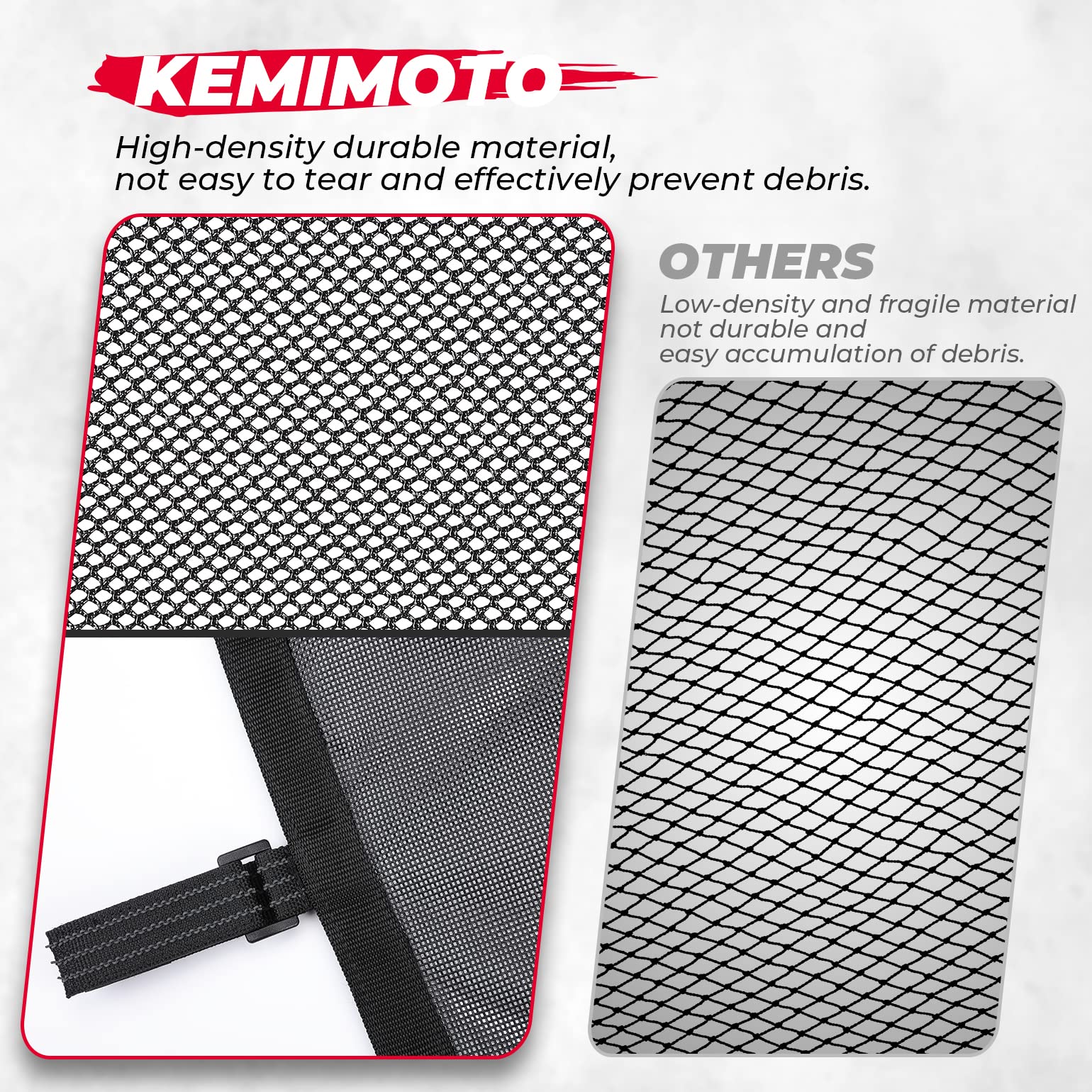 Kemimoto PVC Mesh reti finestrini RZR XP 4 1000 4 porte