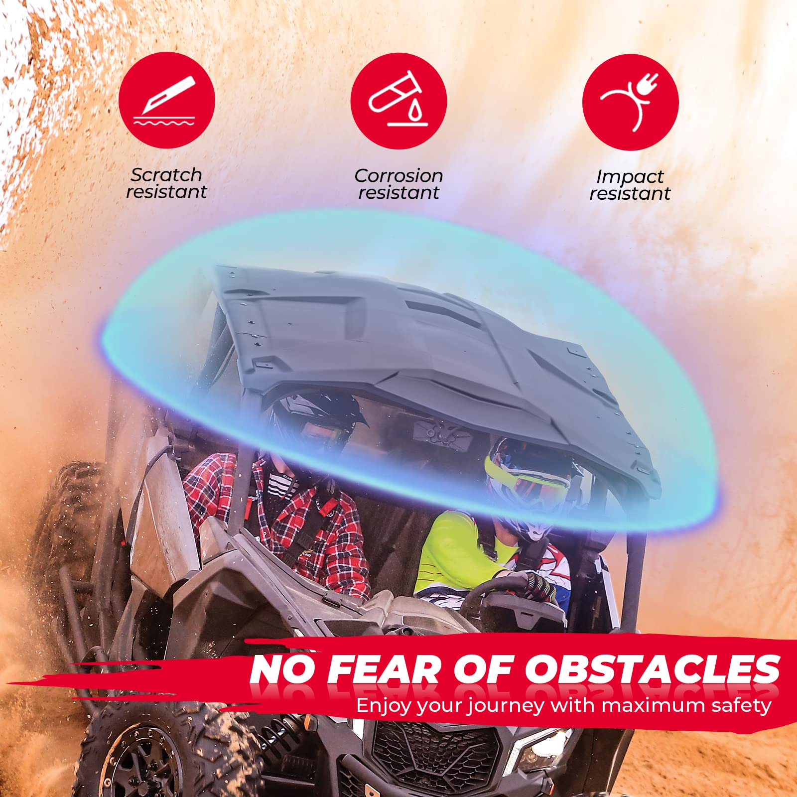 KEMIMOTO Maverick X3 Max tetto rigido 4 pezzi anti-UV