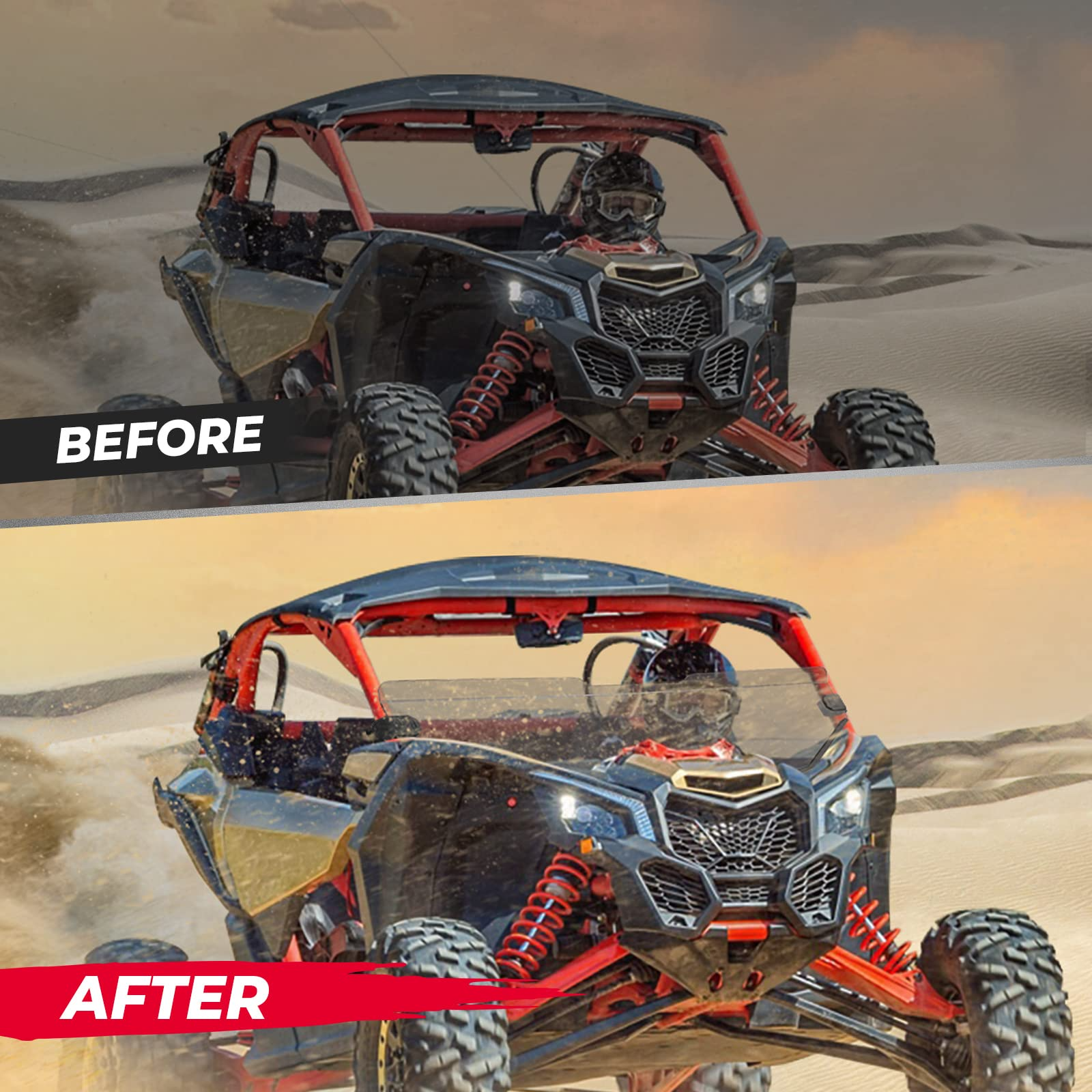 Kemimoto Maverick X3 mezzo parabrezza anteriore policarbonato