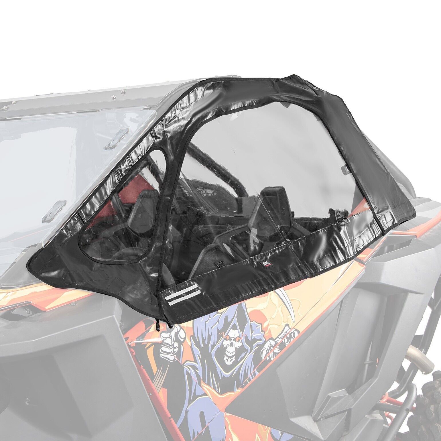 Kemimoto RZR PRO XP porte superiori morbide coppia nere antipioggia