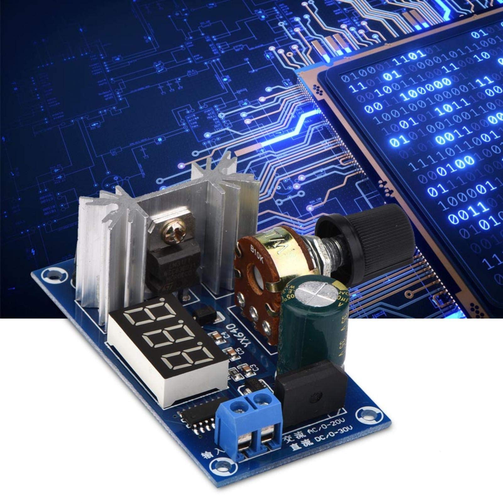 Kuuleyn Regolatore tensione LM317 con display