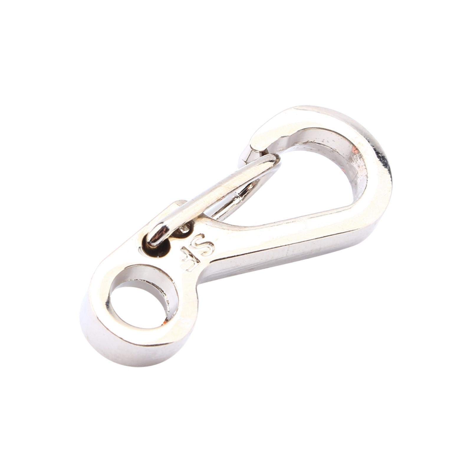 Kuuleyn mini moschettone portachiavi nero 30 mm lega