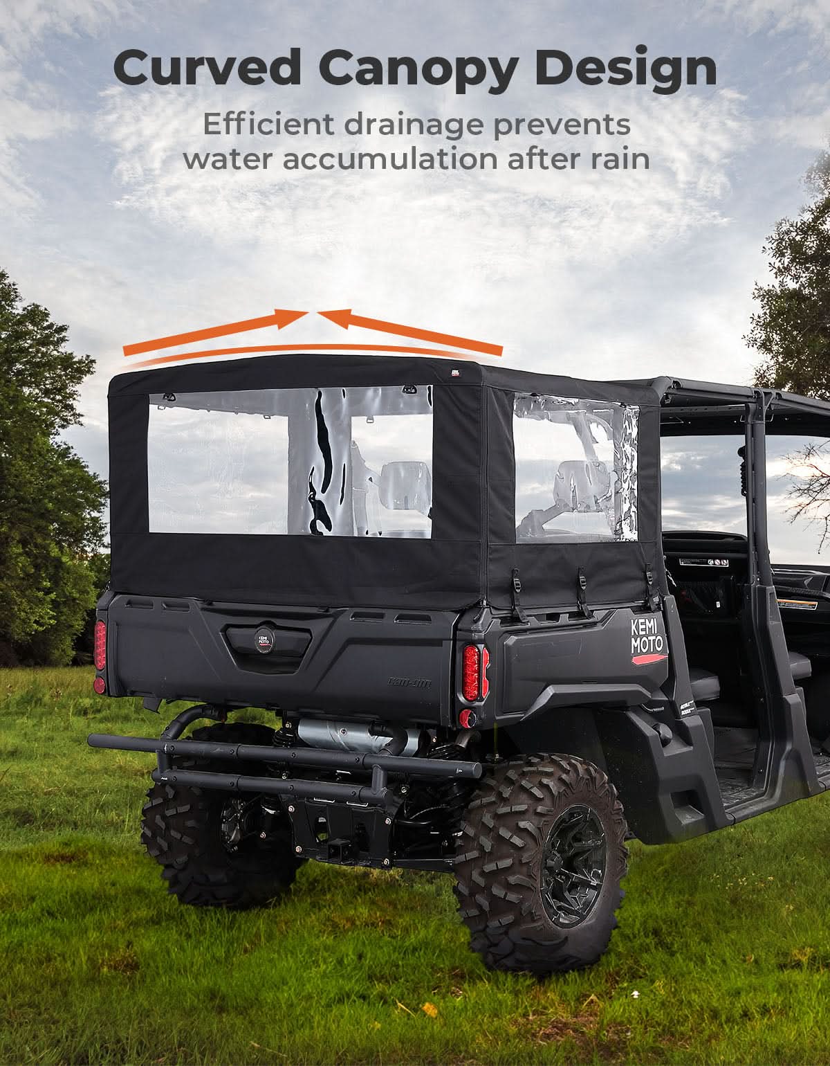 KEMIMOTO Defender telo cassone UTV camper impermeabile