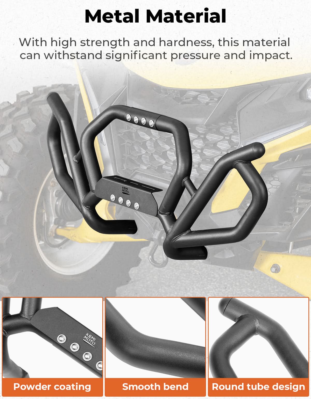 KEMIMOTO Maverick R Paraurti anteriore metallo 2024+