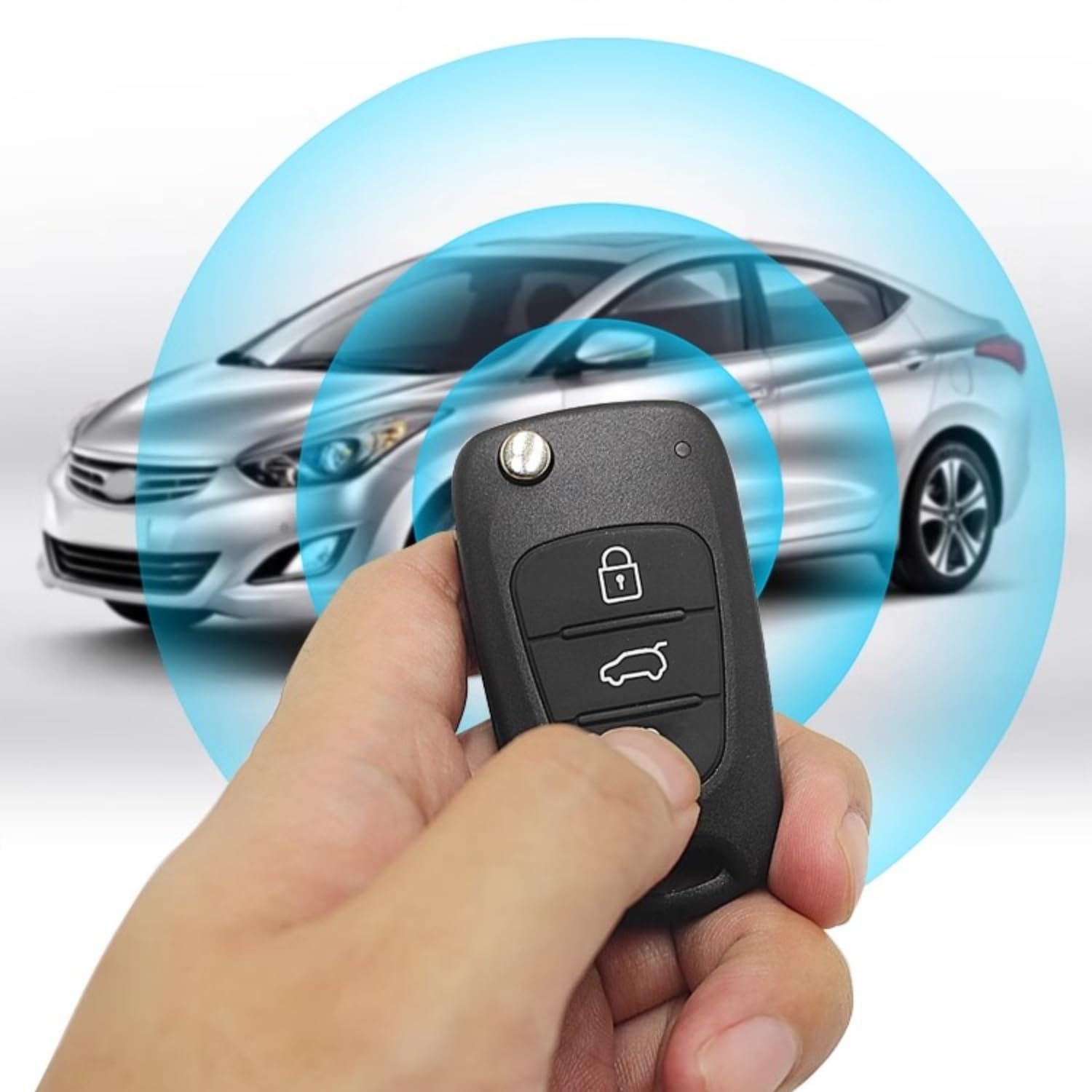 Kuuleyn Pulsantiera Chiave Auto 3 Tasti Kia 5 Pezzi