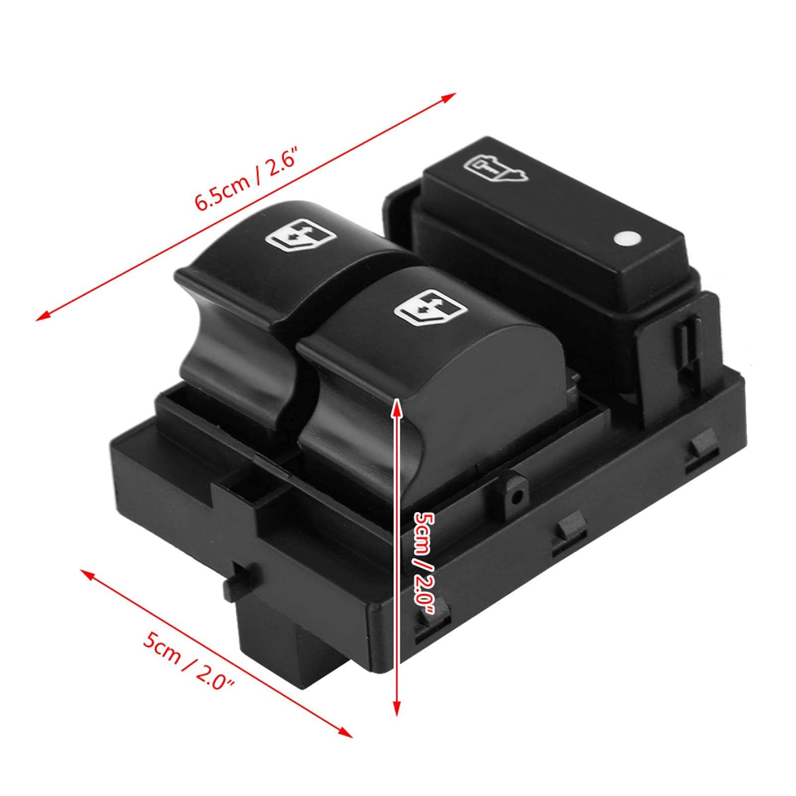Kuuleyn 735421419 pulsante alzacristalli nero per Ducato Doblo