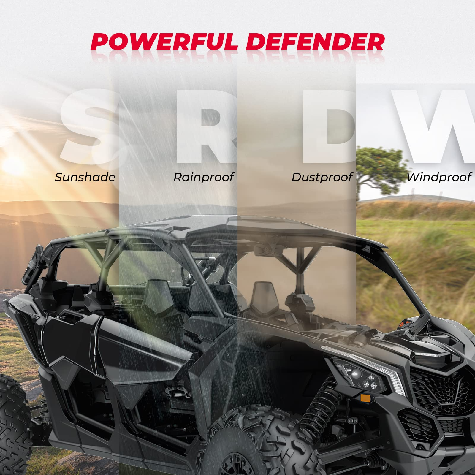 KEMIMOTO Maverick X3 Max tetto rigido 4 pezzi anti-UV