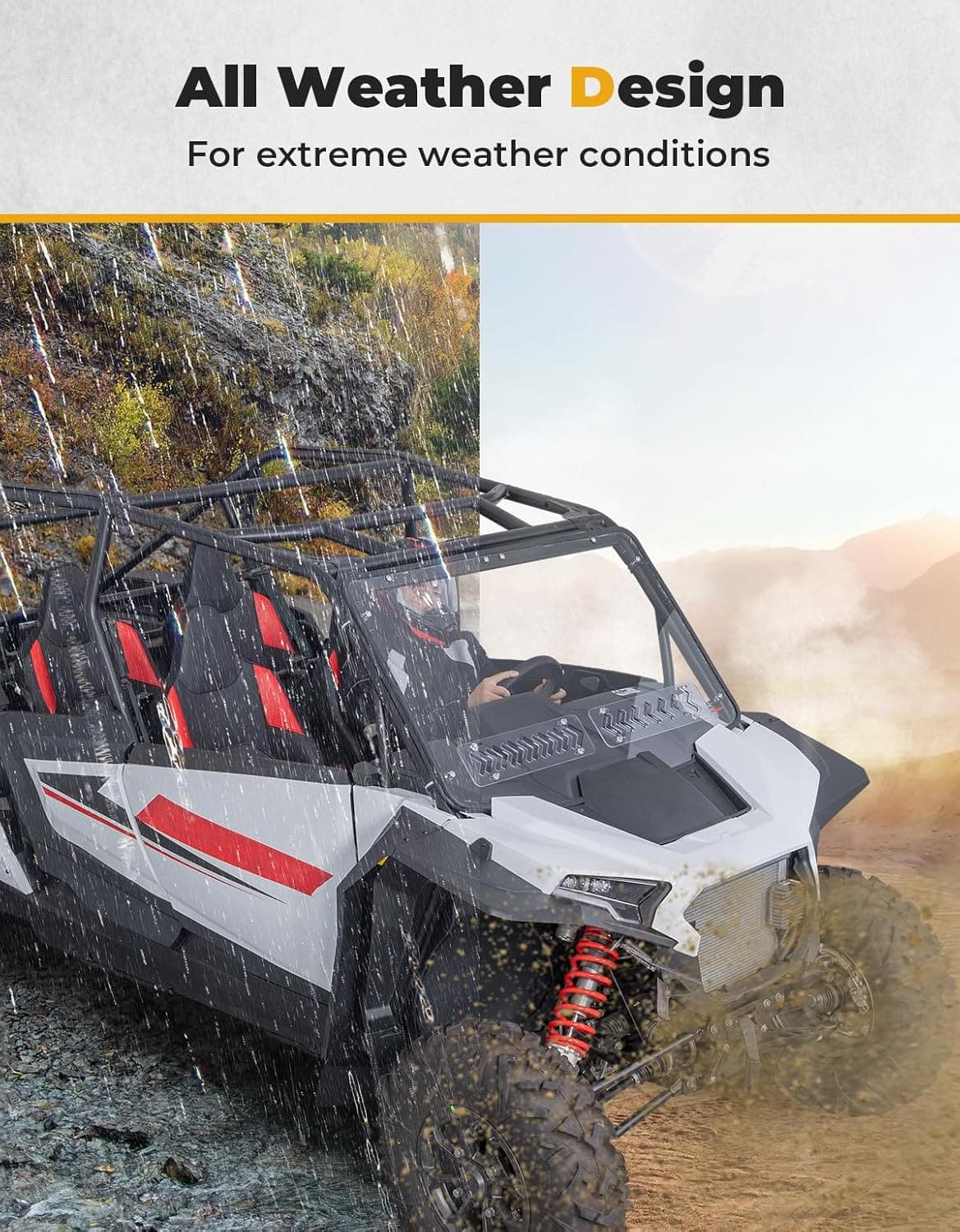 Kemimoto RZR XP 4 1000 parafanghi estesi 8,5" 4 pezzi