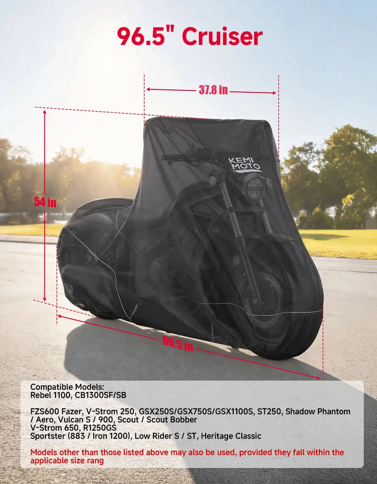 Kemimoto telo coprimoto 600D impermeabile antistrappo