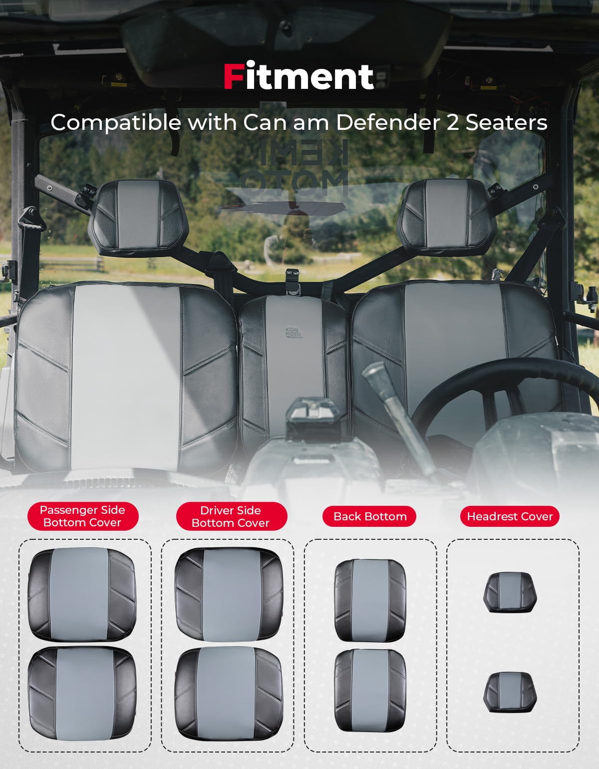 Kemimoto Defender coprisedili panca divisa pelle HD7-HD10