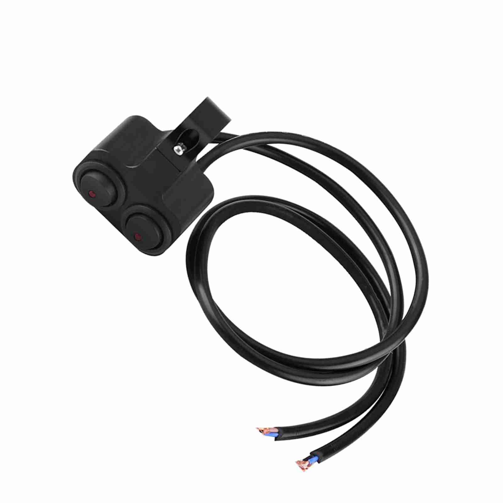 AOWINHIT 25 mm interruttore manubrio doppio con spia