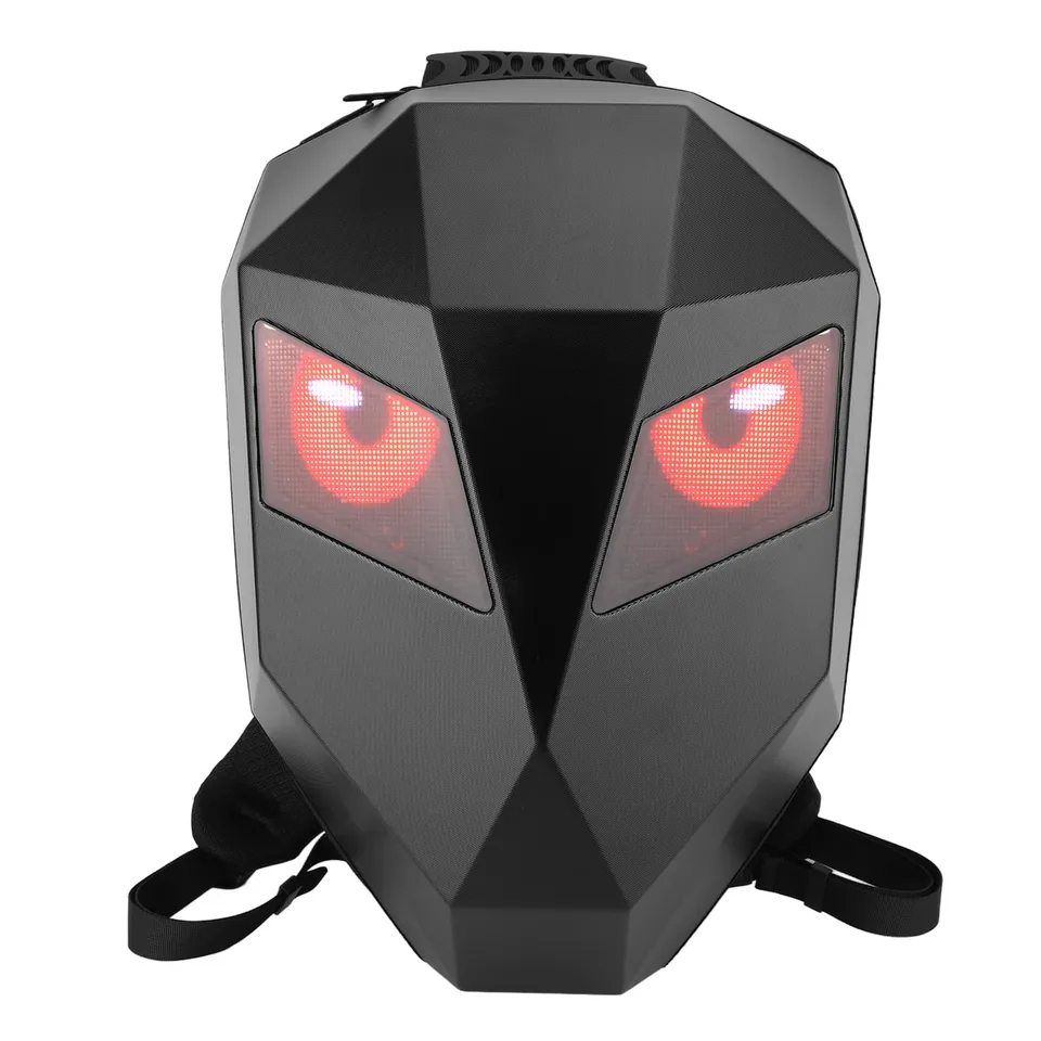 AOWINHIT Zaino LED Moto Guscio Rigido Impermeabile App