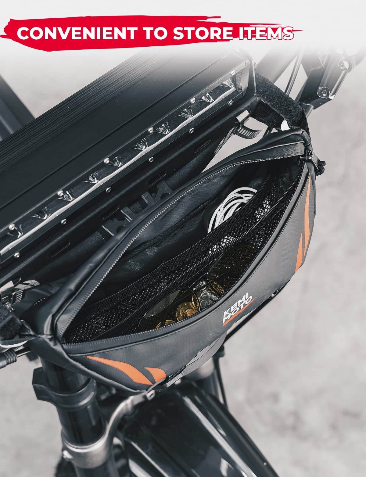 KEMIMOTO Borsa Manubrio Moto Impermeabile Universale