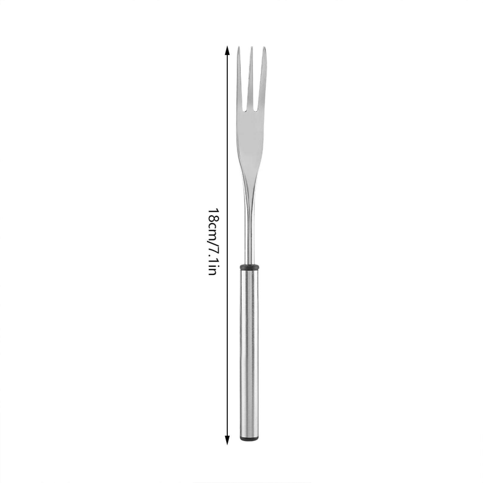 Kuuleyn Forchette Barbecue Acciaio Inox 6 Pezzi Manico Lungo