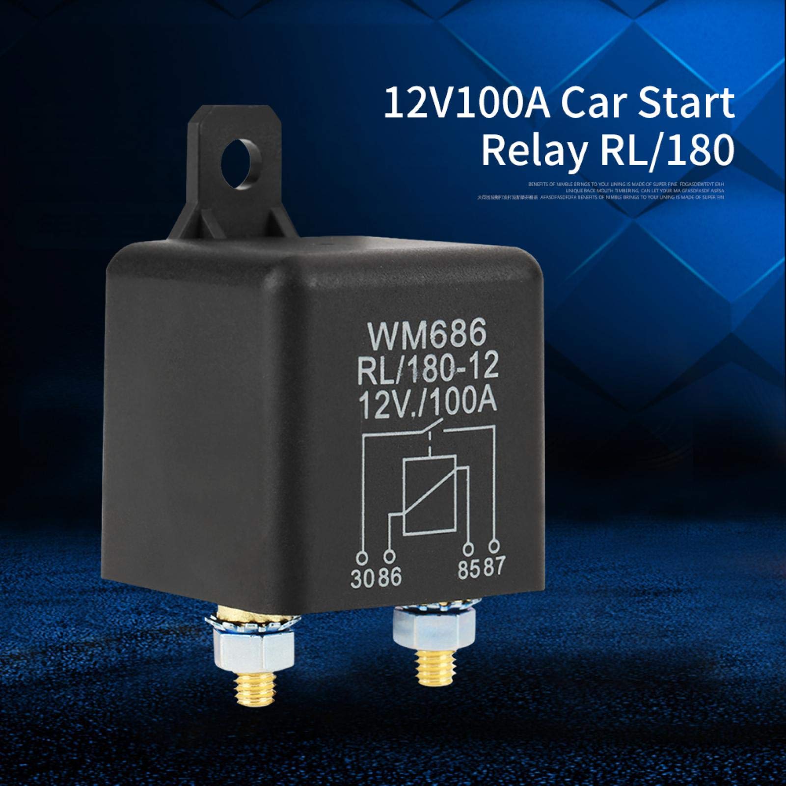 Kuuleyn Relè avviamento auto 12V 100A 4 pin