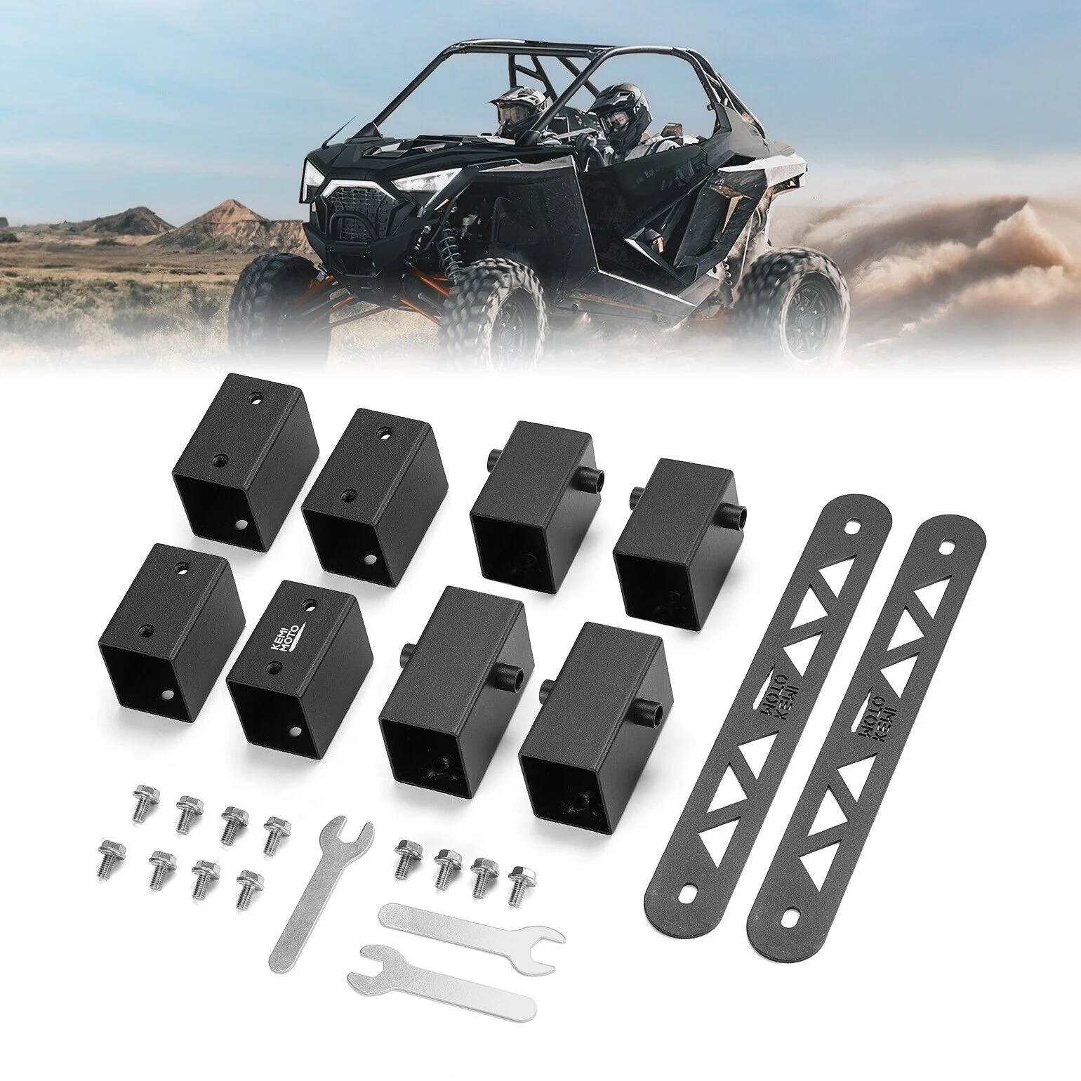 KEMIMOTO Rialzi Sedile 5cm per Polaris RZR PRO XP Metallo