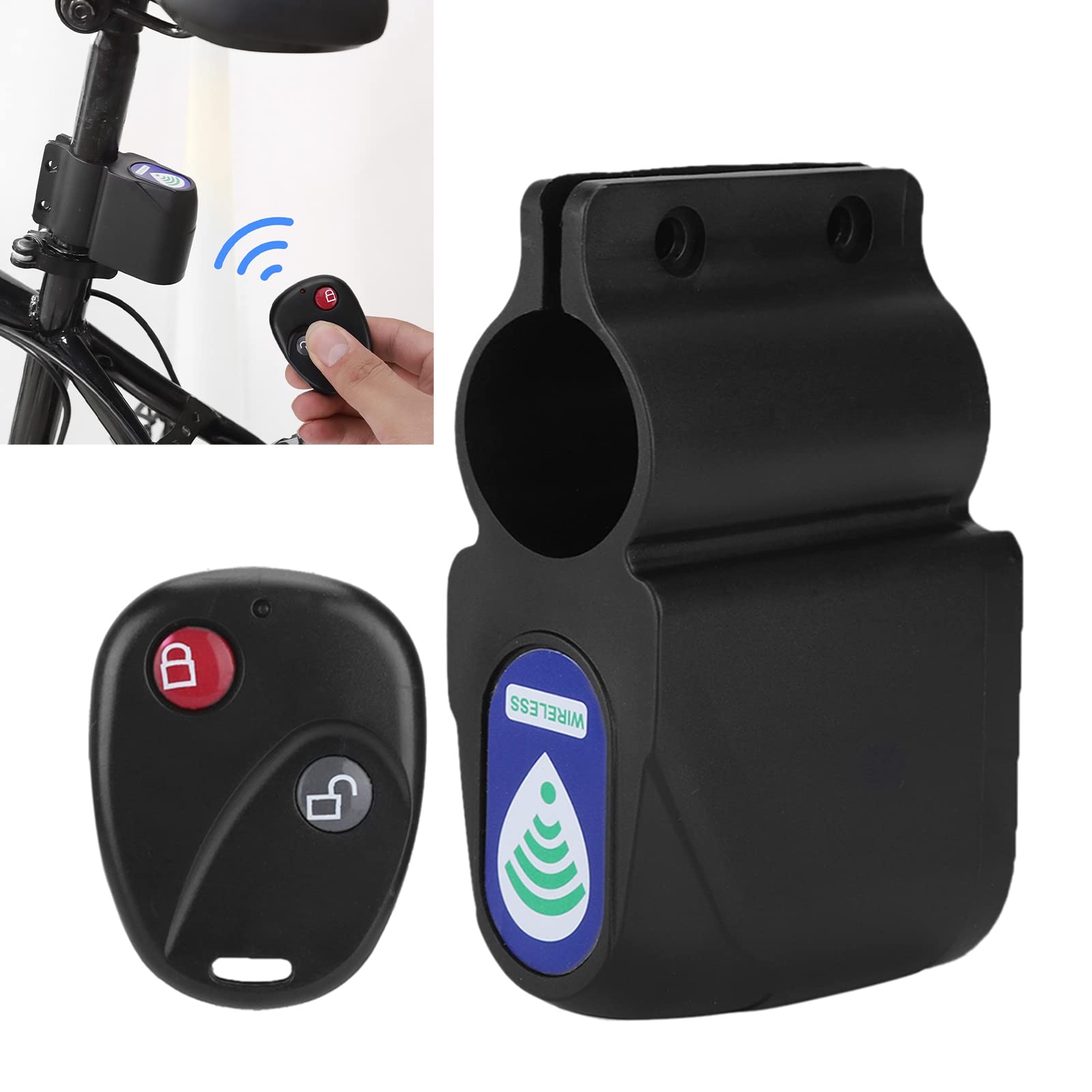 Kuuleyn Lucchetto Bici con Allarme Wireless e Telecomando
