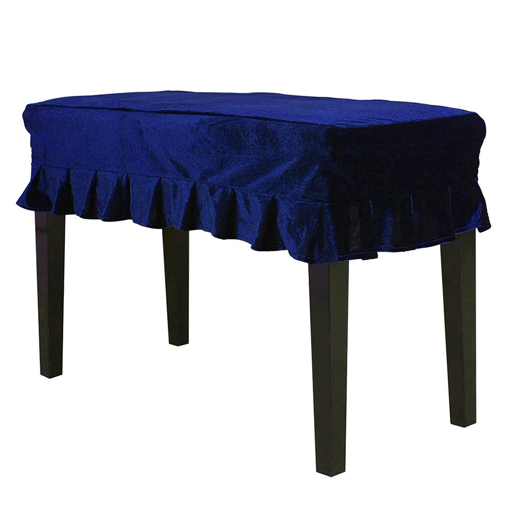 Kuuleyn Copertura Panca Pianoforte 75x35 cm Tessuto Blu