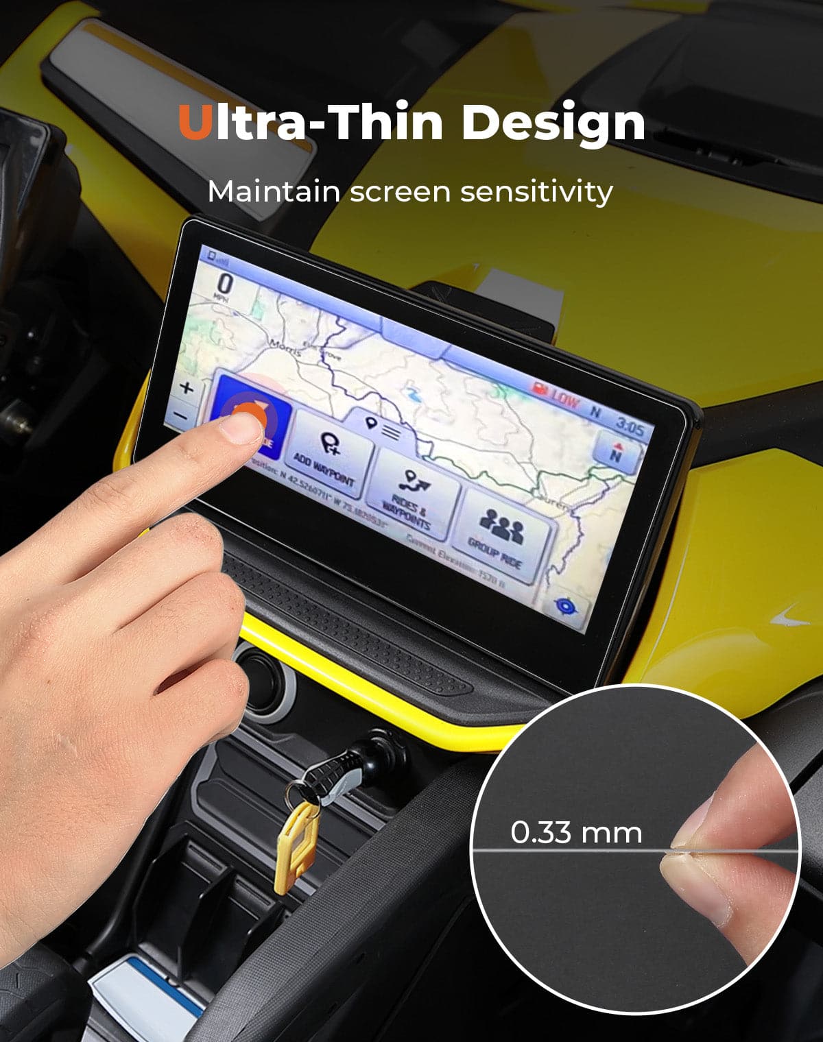 KEMIMOTO Maverick R pellicola display vetro 10,25 pollici