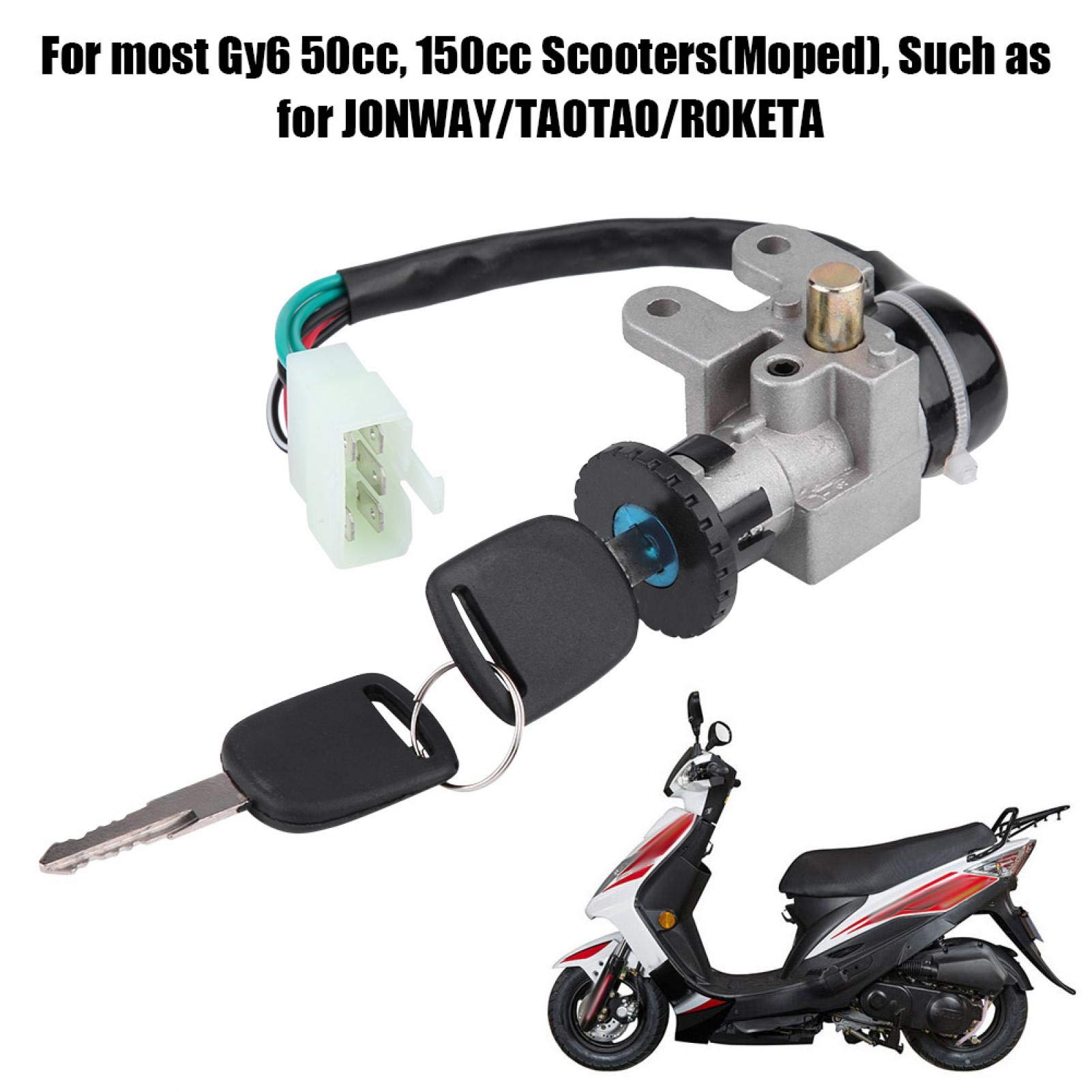 Kuuleyn Blocco Accensione GY6 50cc con Tappo Serbatoio Set