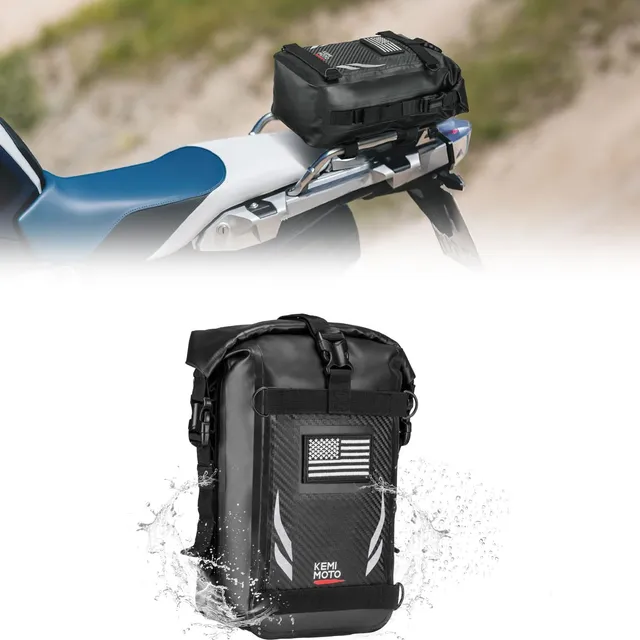 Kemimoto Borsa Codone Moto Impermeabile 6,5L Grigia