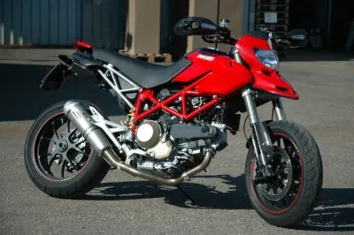 QD Exhaust Tronco-Cono Hypermotard 1100 07-09 scarico titanio