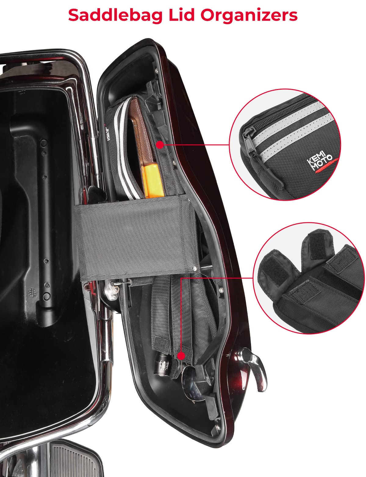 Kemimoto Touring organizer coperchio borse 2 pezzi