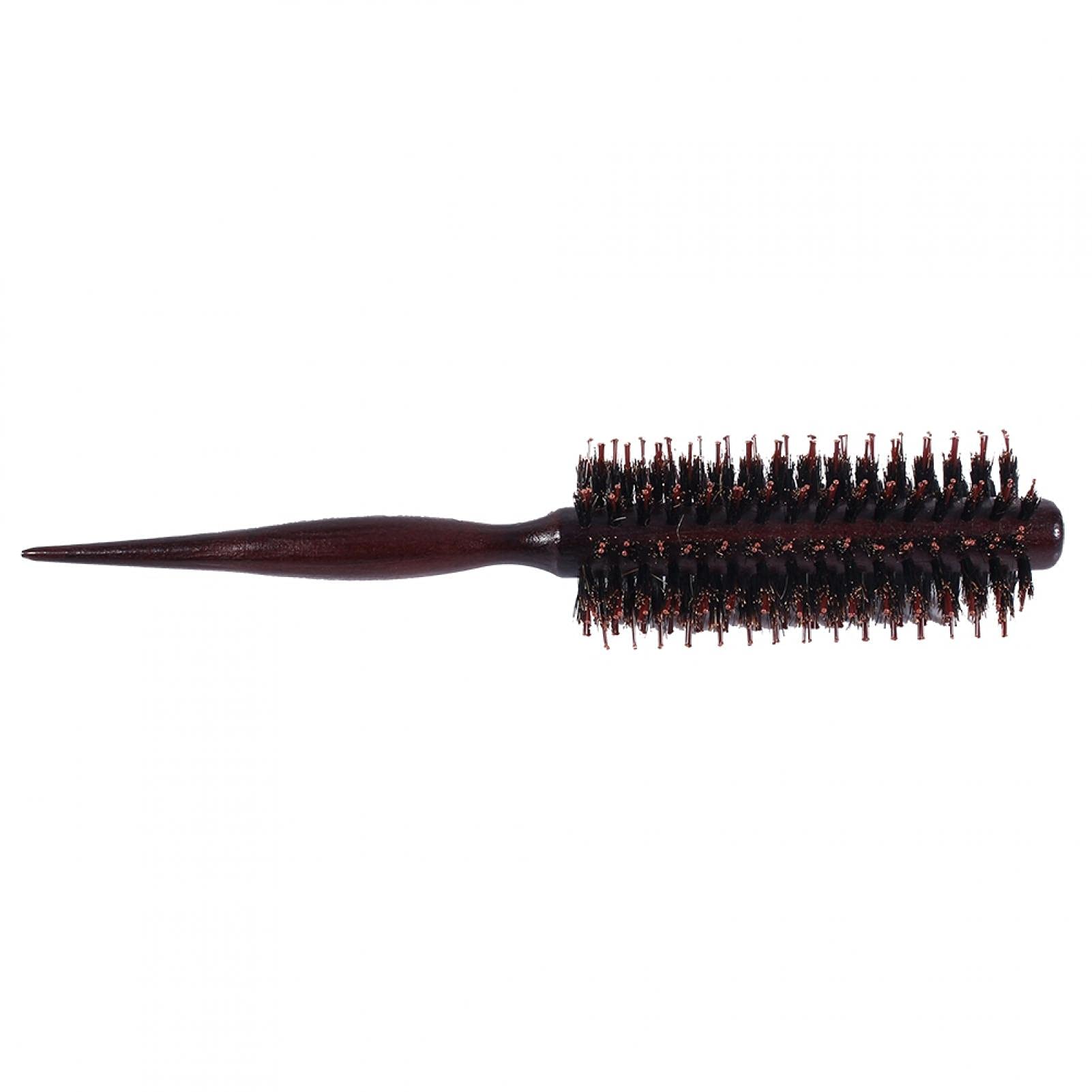 Kuuleyn Spazzola Rotonda Legno Capelli Ricci 20 cm