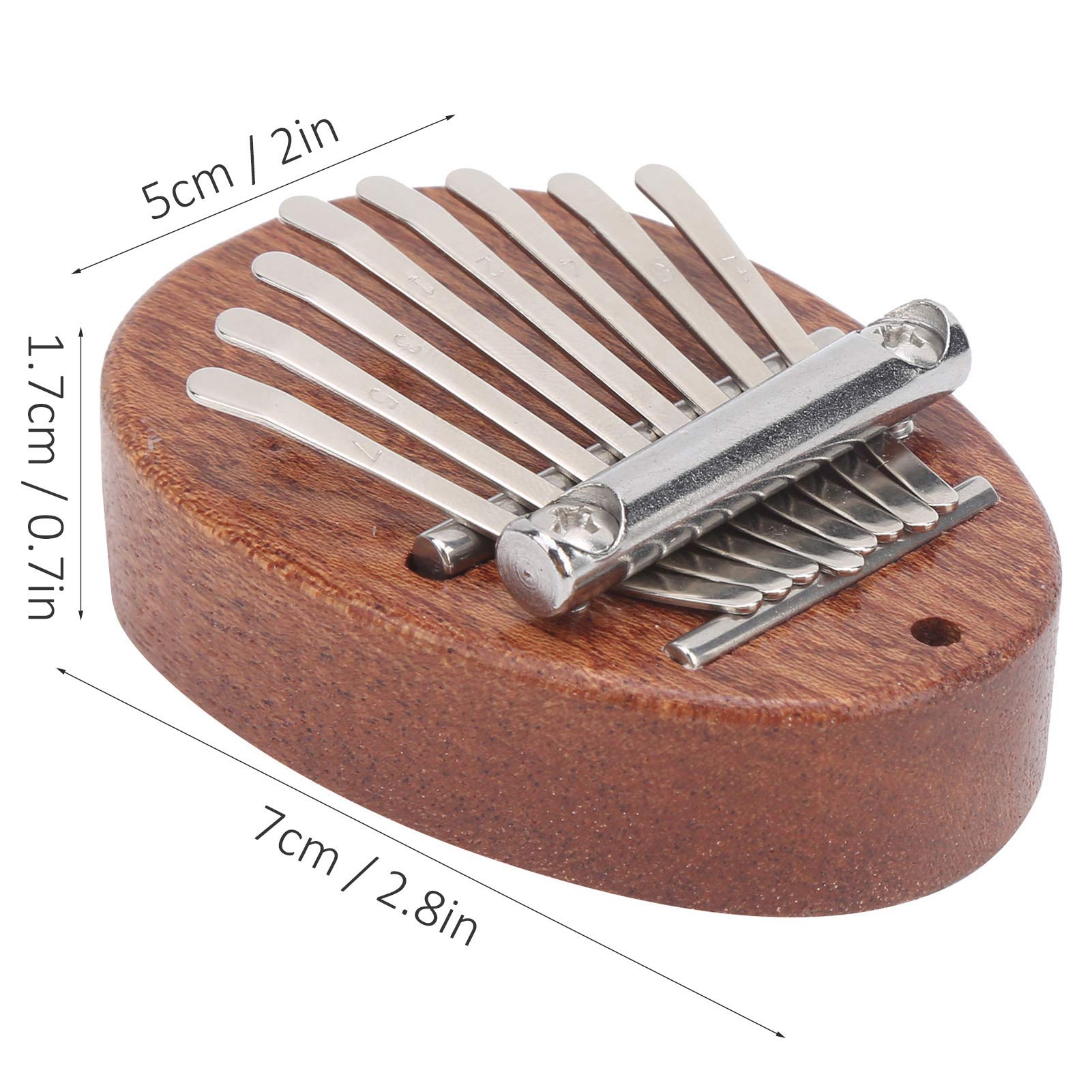 Kuuleyn Mini Kalimba 8 Tasti Legno
