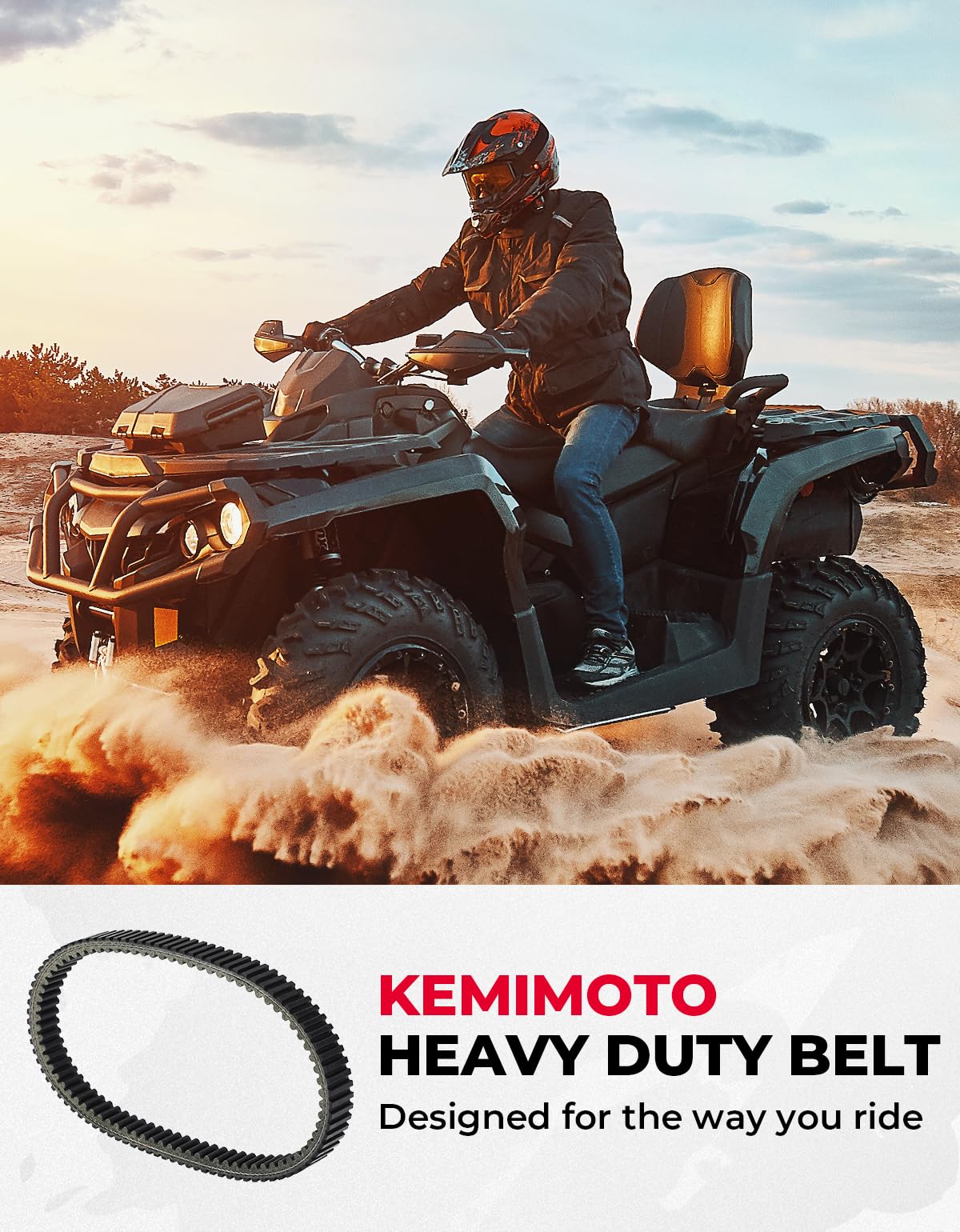 KEMIMOTO 2308 cinghia trasmissione Kawasaki Brute Force 750