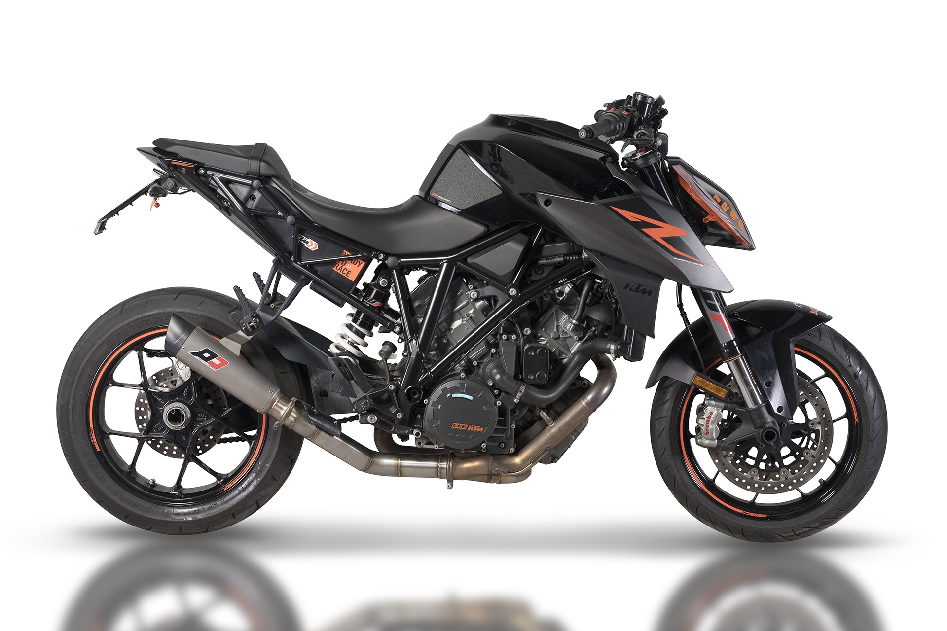 QD Exhaust TriCone silenziatore KTM 1290 Superduke titanio Euro4