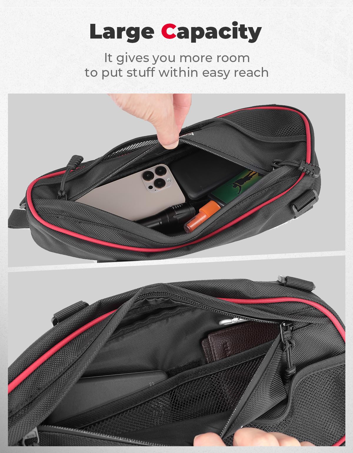 KEMIMOTO RZR borsa portiera posteriore Polaris XP 4 1000