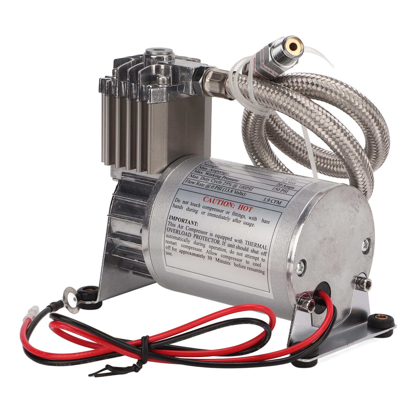 AOWINHIT compressore aria portatile 12V 150PSI 20A metallo