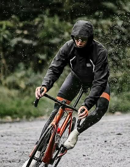 KEMIMOTO 2604 giacca antipioggia bici moto nera