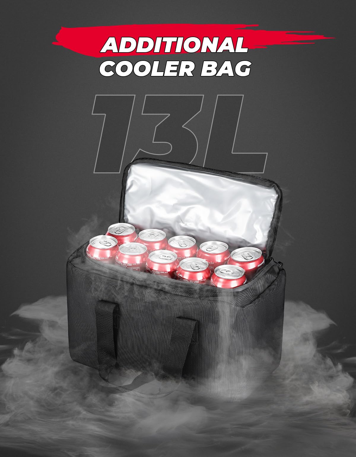 KEMIMOTO borsa cargo ATV 74L con borsa frigo impermeabile